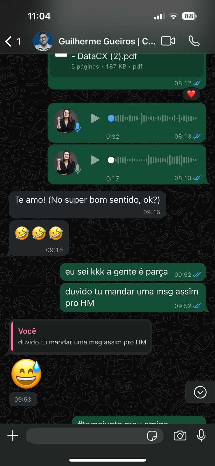 Print de depoimento WhatsApp 4